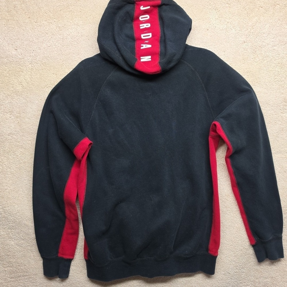 Jordan Polka Dot Pullover Hoodie Black Red White Men's Long Sleeve Sports Size M - Picture 8 of 12